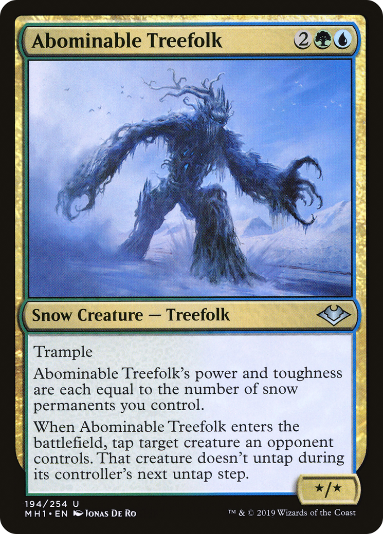 Abominable Treefolk (MH1-194) [Modern Horizons] Foil