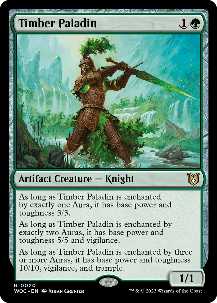 Timber Paladin (WOC-020) [Wilds of Eldraine Commander]