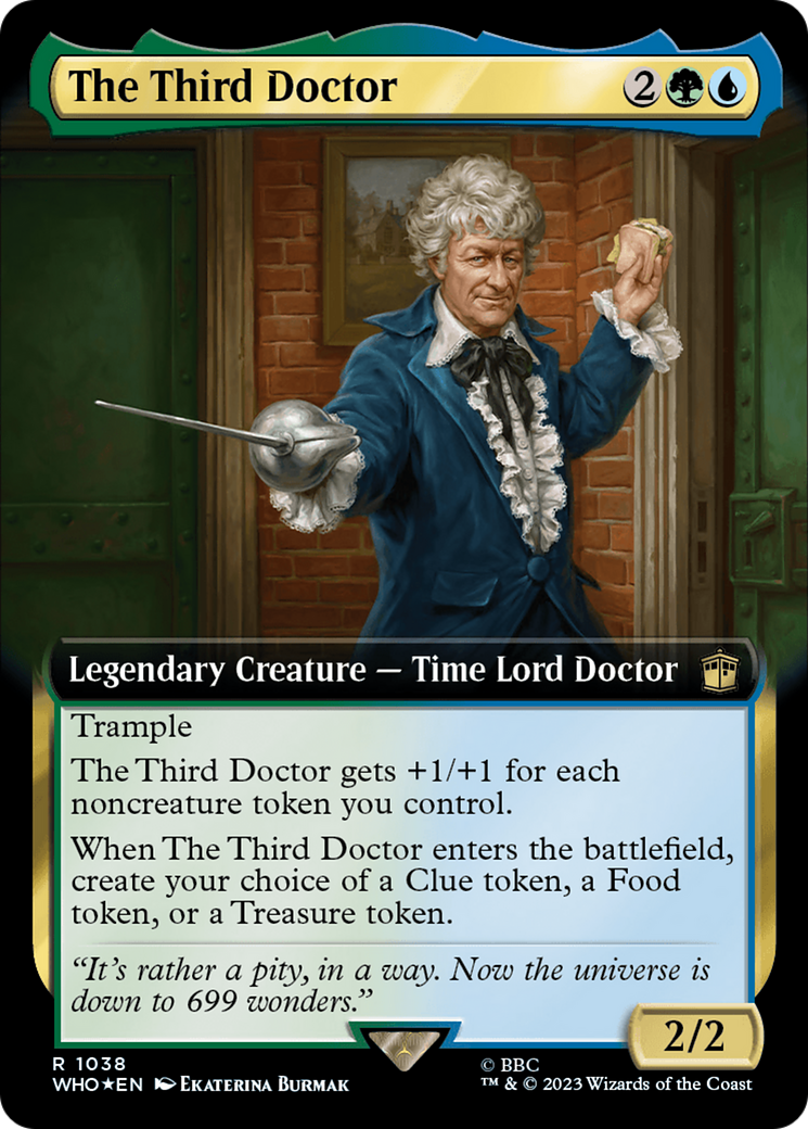 The Third Doctor (WHO-1038) [Doctor Who]: (Extended Art) Foil