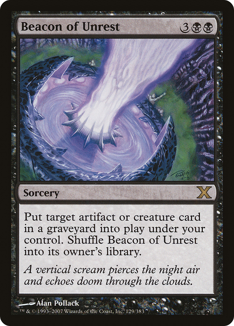 Beacon of Unrest (10E-129) [Tenth Edition] Foil
