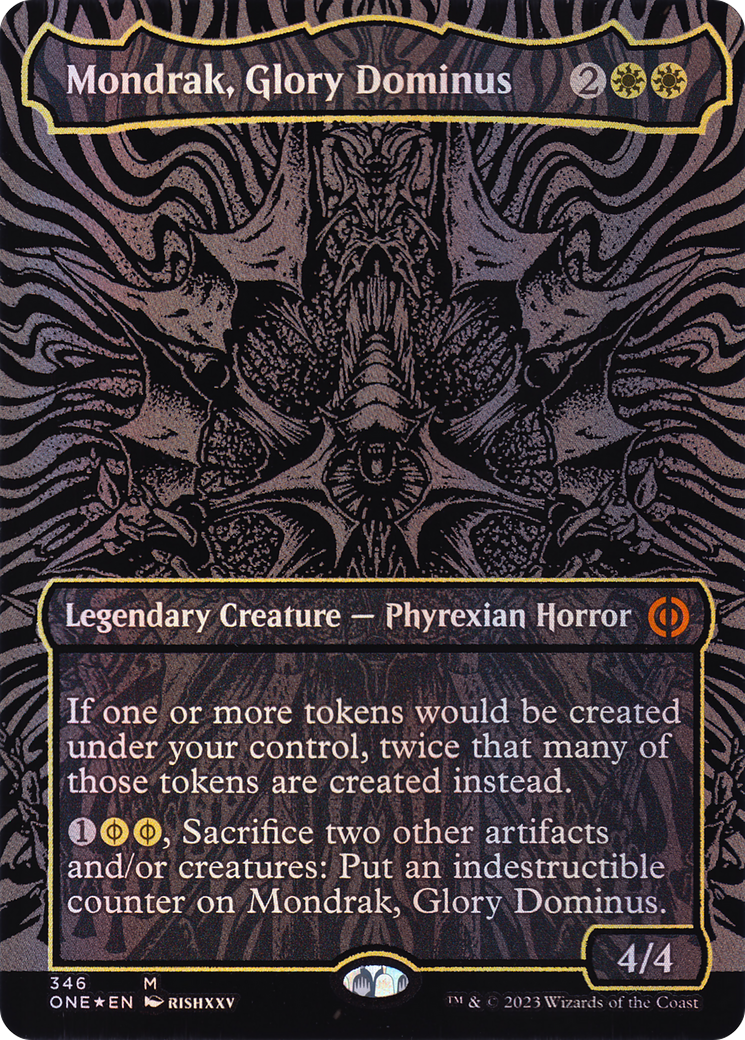 Mondrak, Glory Dominus (ONE-346) [Phyrexia: All Will Be One] (Borderless) Foil