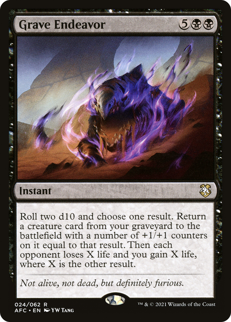 Grave Endeavor (AFC-024) [Forgotten Realms Commander]