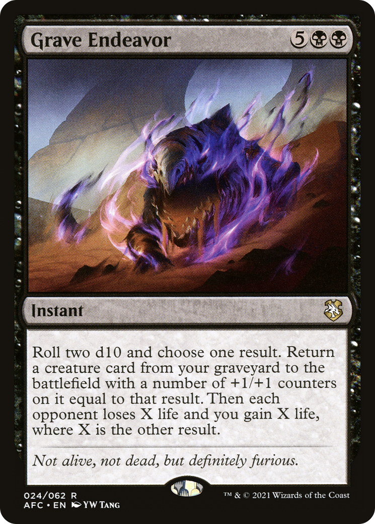 Grave Endeavor (AFC-024) [Forgotten Realms Commander]