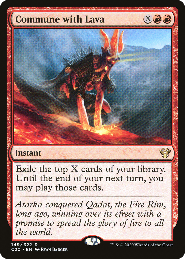 Commune with Lava (C20-149) [Commander 2020]