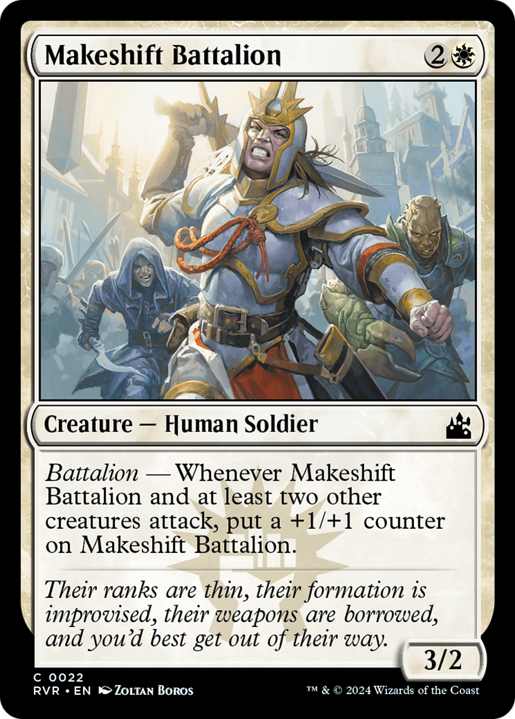 Makeshift Battalion (RVR-022) [Ravnica Remastered]