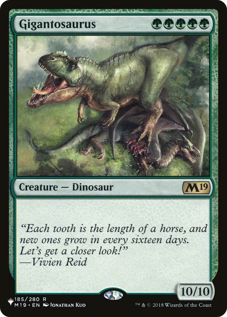 Gigantosaurus (LIST-M19-185) [The List]