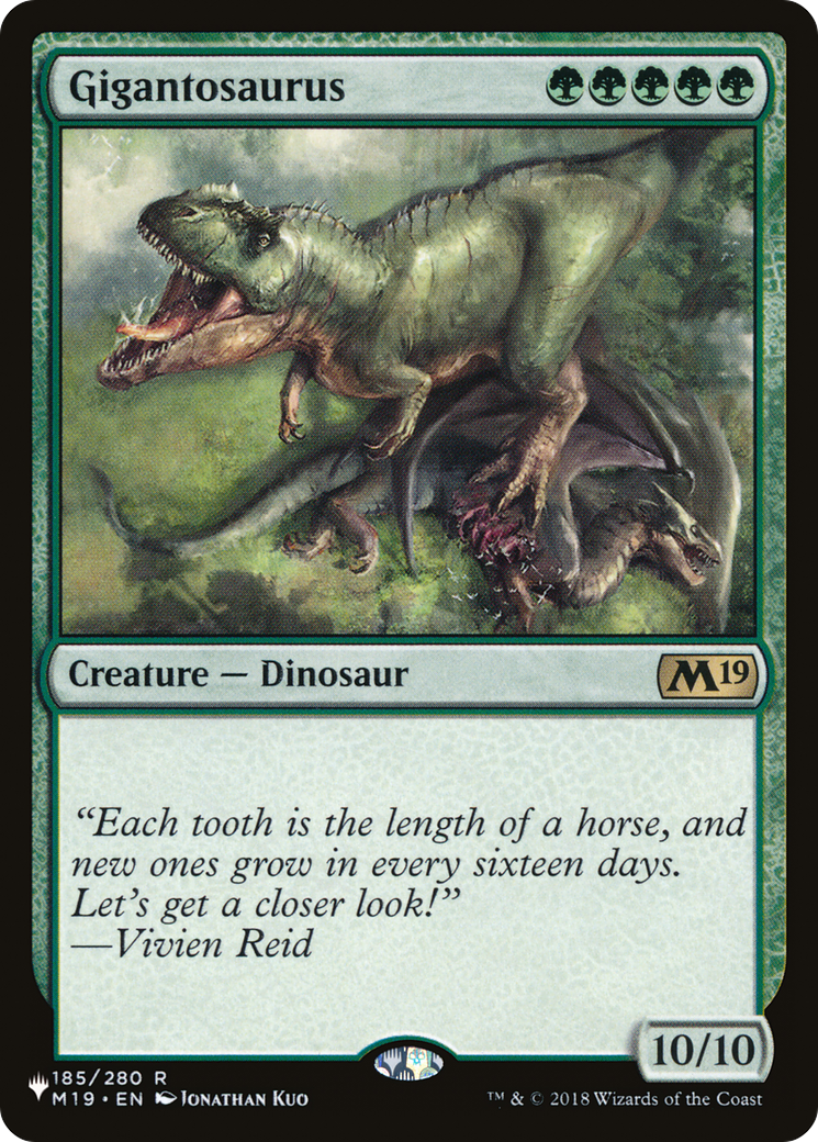Gigantosaurus (LIST-M19-185) [The List]