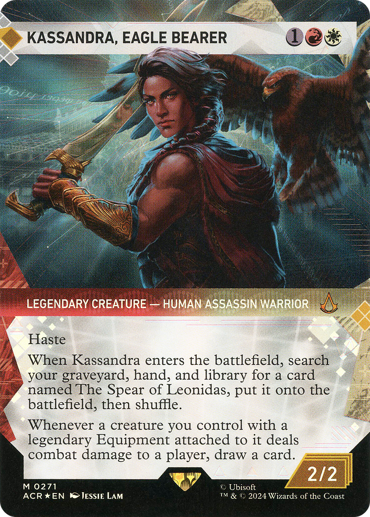 Kassandra, Eagle Bearer (ACR-271) [Assassin's Creed]: (Showcase) (Borderless) Foil
