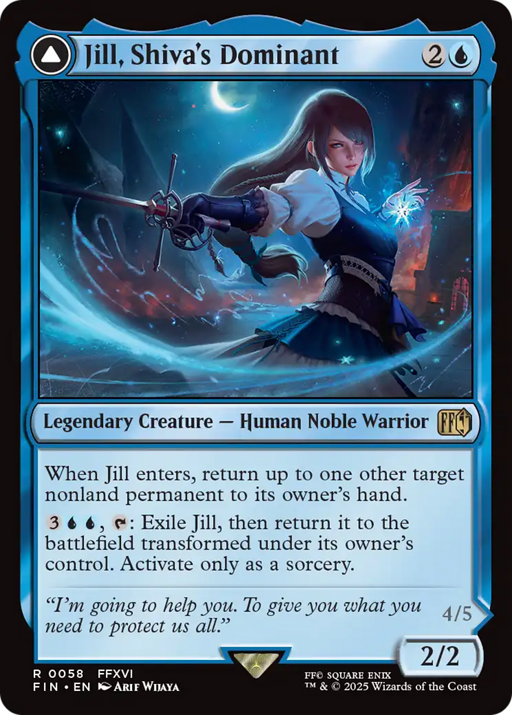 Jill, Shiva's Dominant (FIN-058) [FINAL FANTASY] Foil