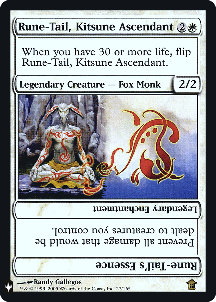 Rune-Tail, Kitsune Ascendant // Rune-Tail's Essence (PLST-SOK-27) [The List] Foil