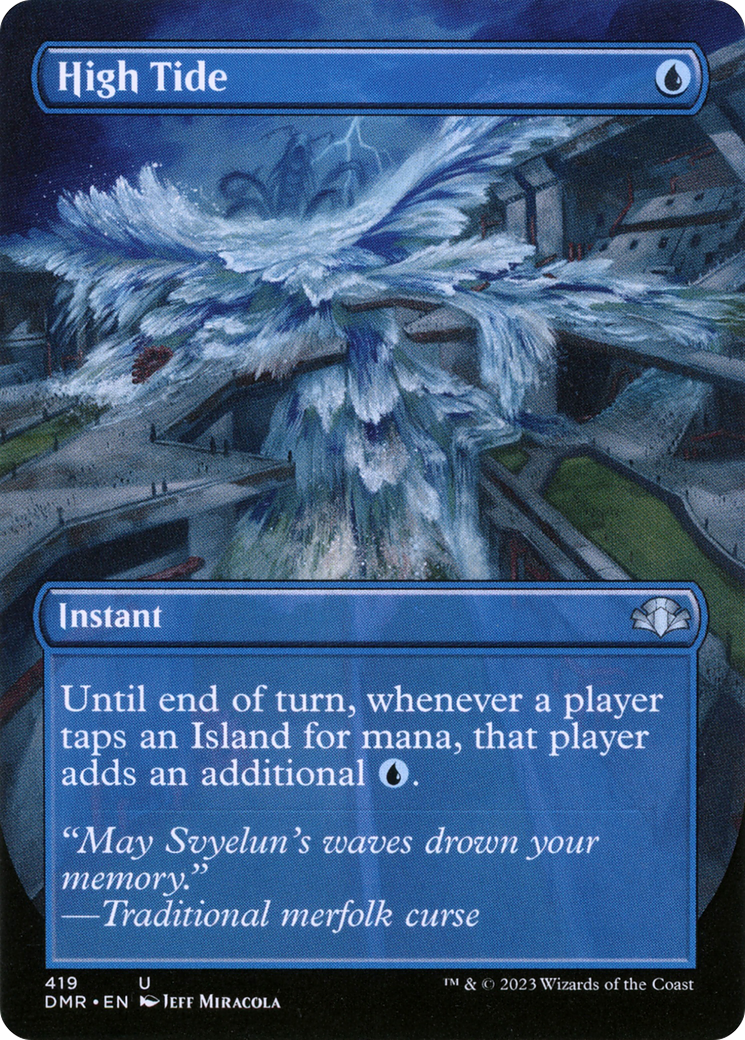High Tide (DMR-419) [Dominaria Remastered] (Borderless) Foil