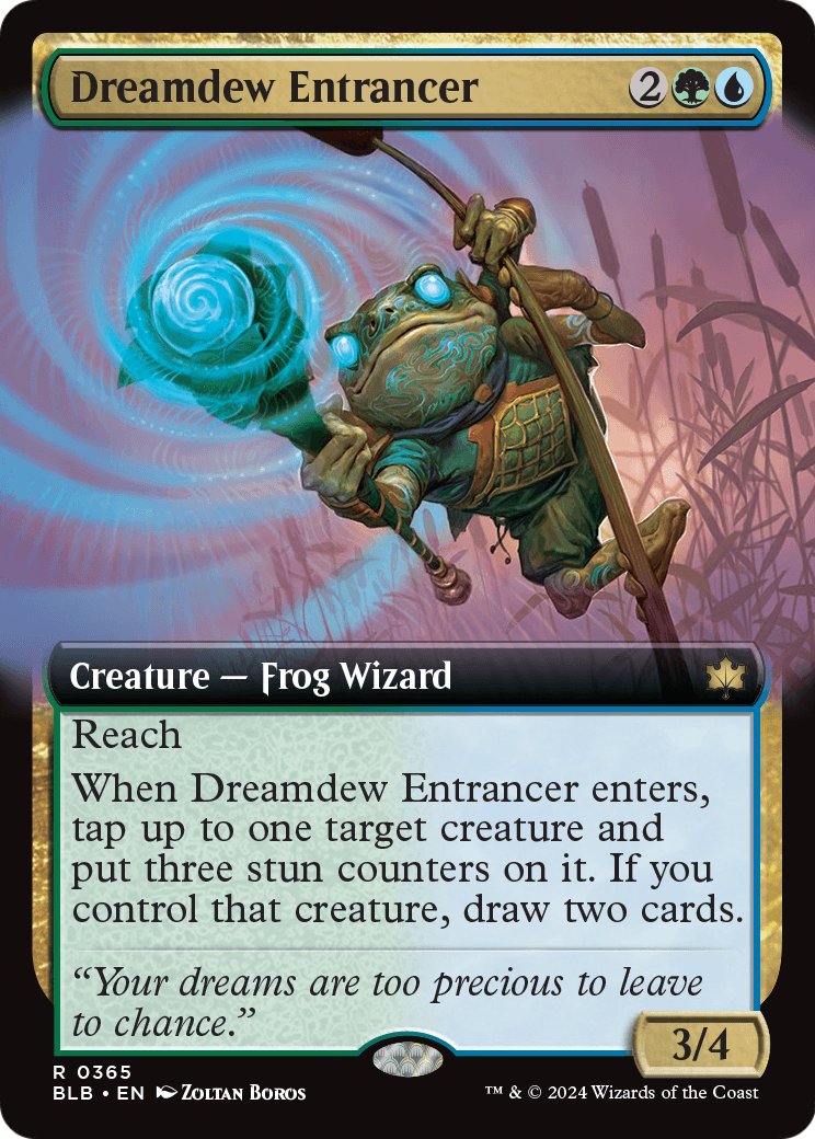 Dreamdew Entrancer (Extended Art) (BLB-365) [Bloomburrow] Foil