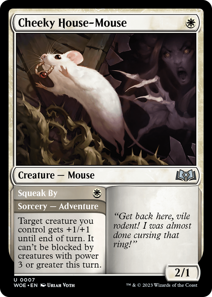 Cheeky House-Mouse // Squeak By (WOE-007) [Wilds of Eldraine] Foil