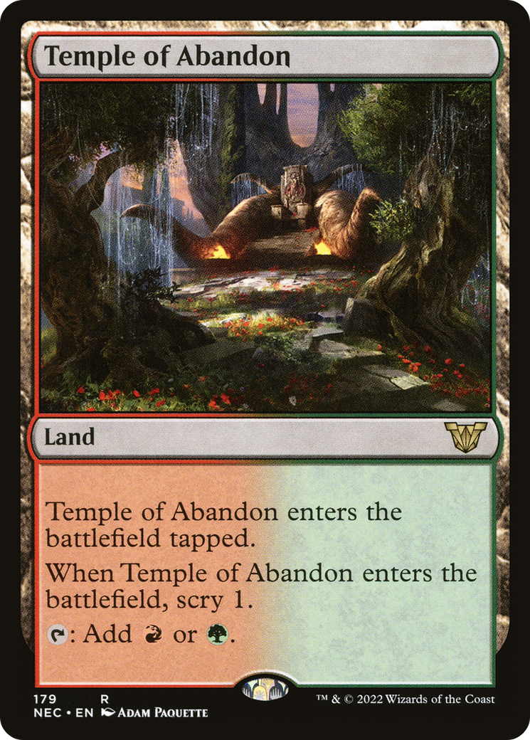 Temple of Abandon (NEC-179) [Neon Dynasty Commander]
