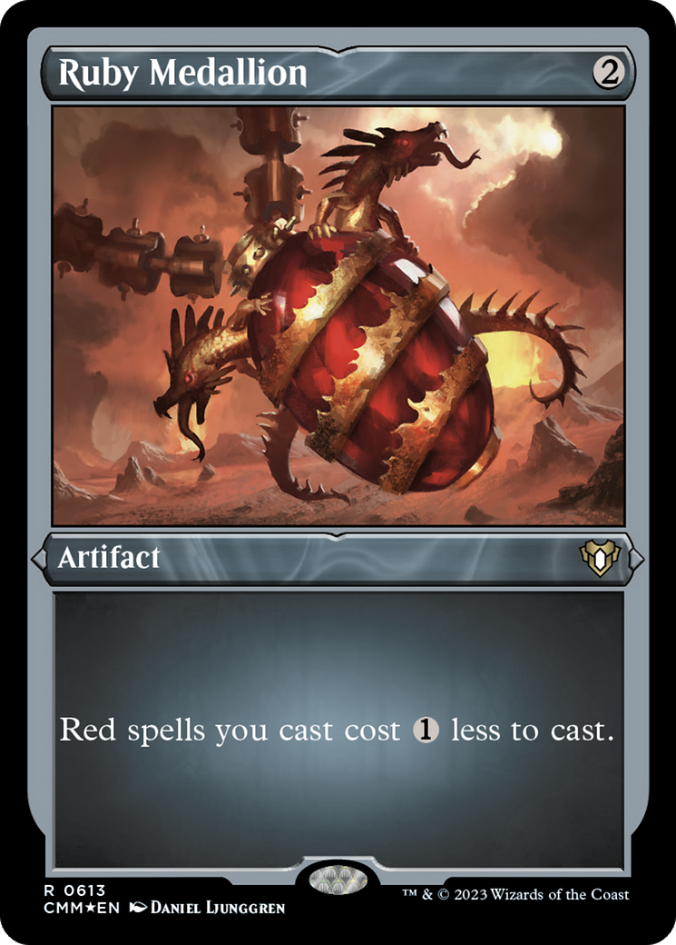 Ruby Medallion (CMM-613) [Commander Masters] Etched Foil