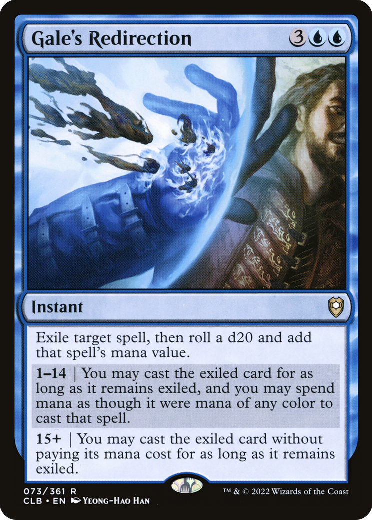 Gale's Redirection (CLB-073) [Commander Legends: Battle for Baldur's Gate]