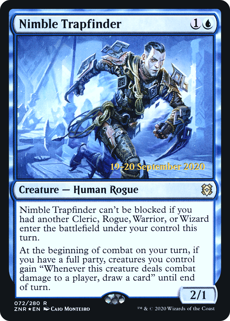 Nimble Trapfinder (PRE-72S) [Zendikar Rising Promos] Foil