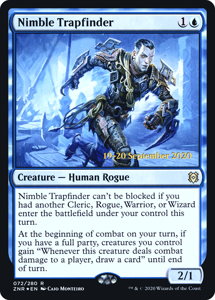 Nimble Trapfinder (PRE-72S) [Zendikar Rising Promos] Foil