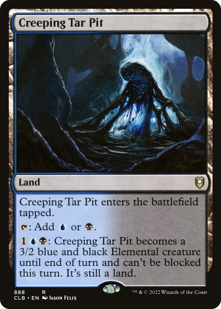 Creeping Tar Pit (CLB-888) [Commander Legends: Battle for Baldur's Gate]