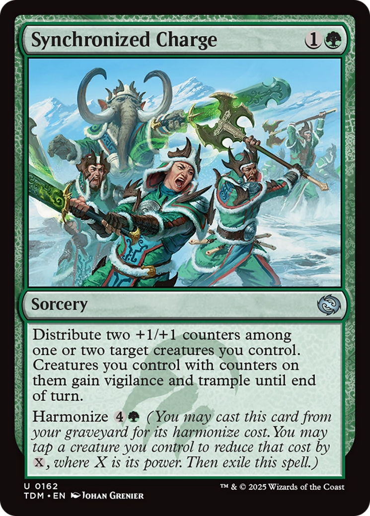 Synchronized Charge (TDM-162) [Tarkir: Dragonstorm] Foil