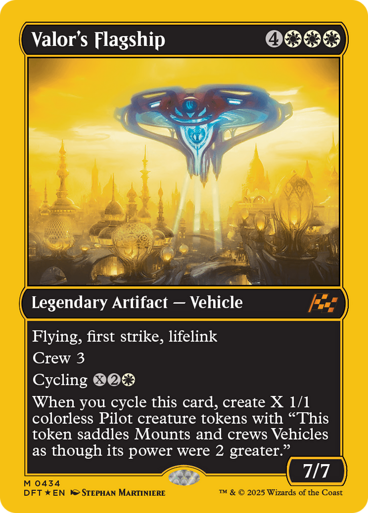 Valor's Flagship (DFT-434) [Aetherdrift] Foil