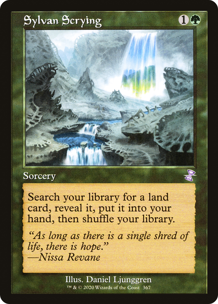 Sylvan Scrying (TSR-367) [Time Spiral Remastered] Foil