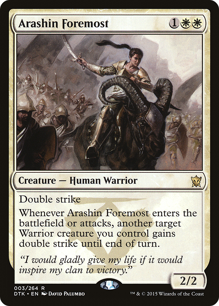 Arashin Foremost (DTK-003) [Dragons of Tarkir] Foil