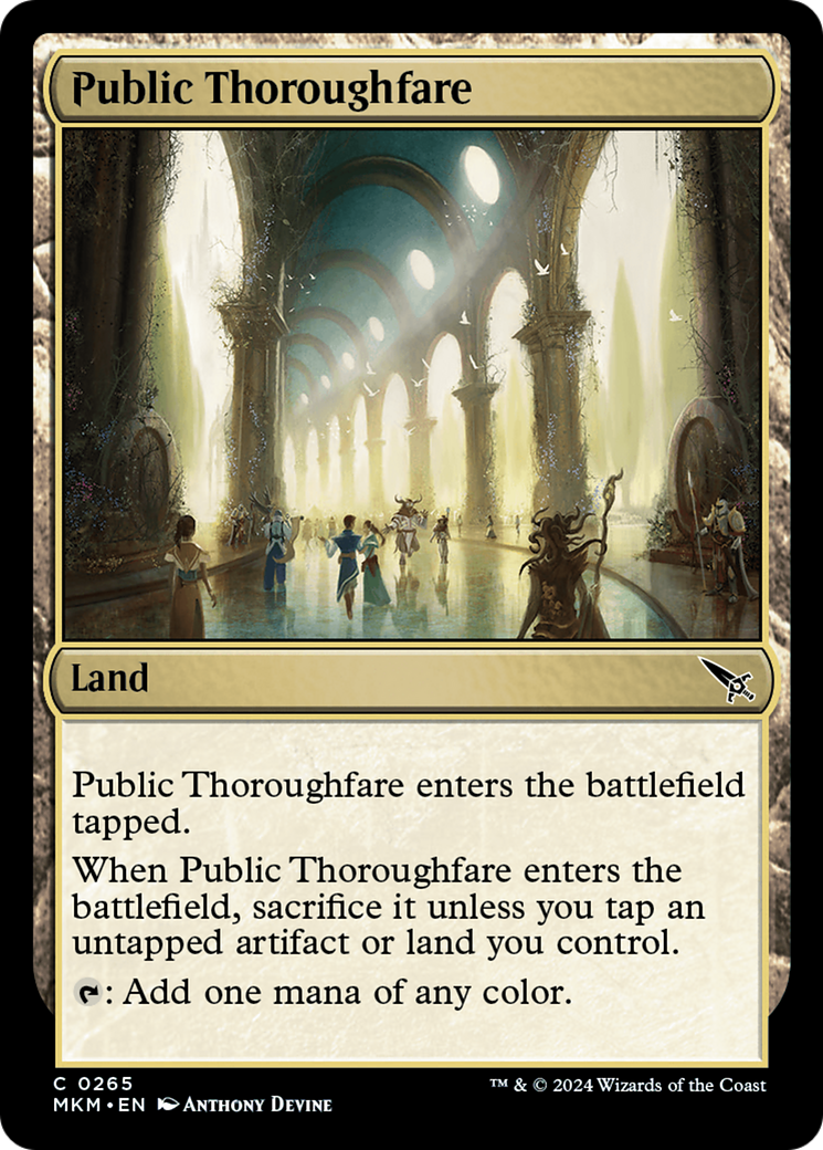 Public Thoroughfare (MKM-265) [Murders at Karlov Manor] Foil