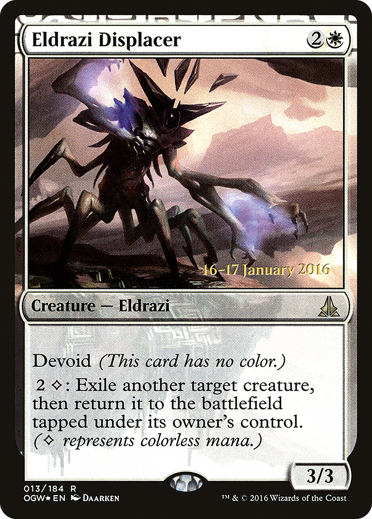 Eldrazi Displacer (PRE-13S) [Oath of the Gatewatch Promos]: (devoid) Foil
