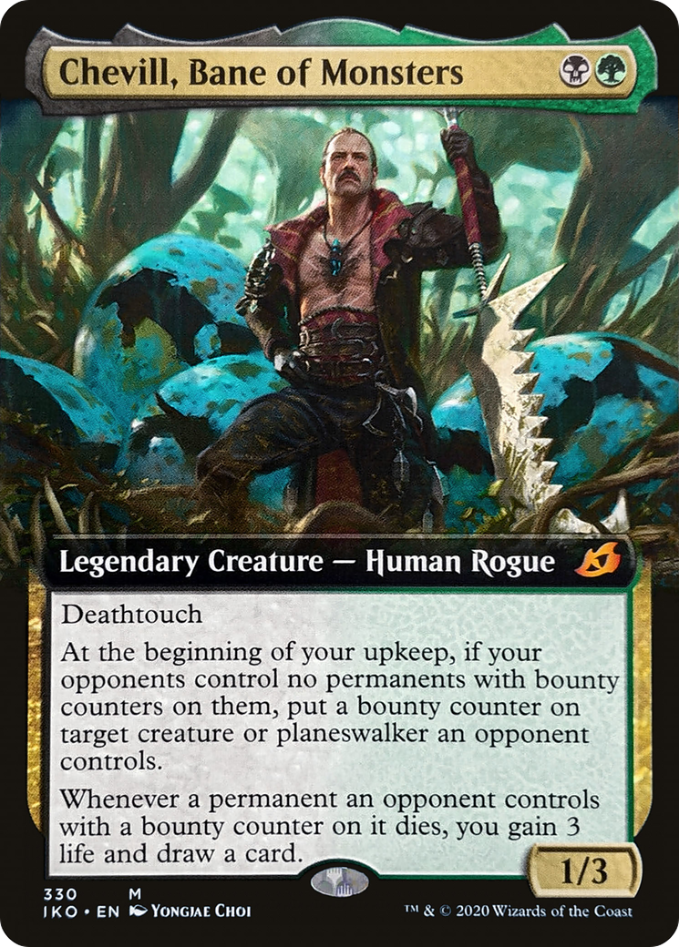 Chevill, Bane of Monsters (IKO-330) [Ikoria: Lair of Behemoths]: (Extended Art) Foil