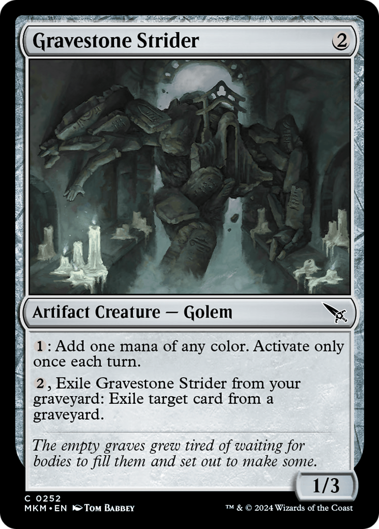 Gravestone Strider (MKM-252) [Murders at Karlov Manor] Foil