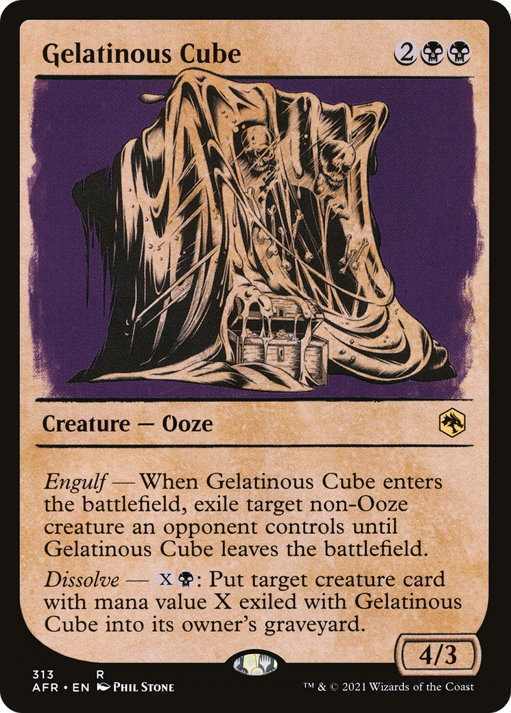 Gelatinous Cube (AFR-313) [Adventures in the Forgotten Realms]: (Showcase)
