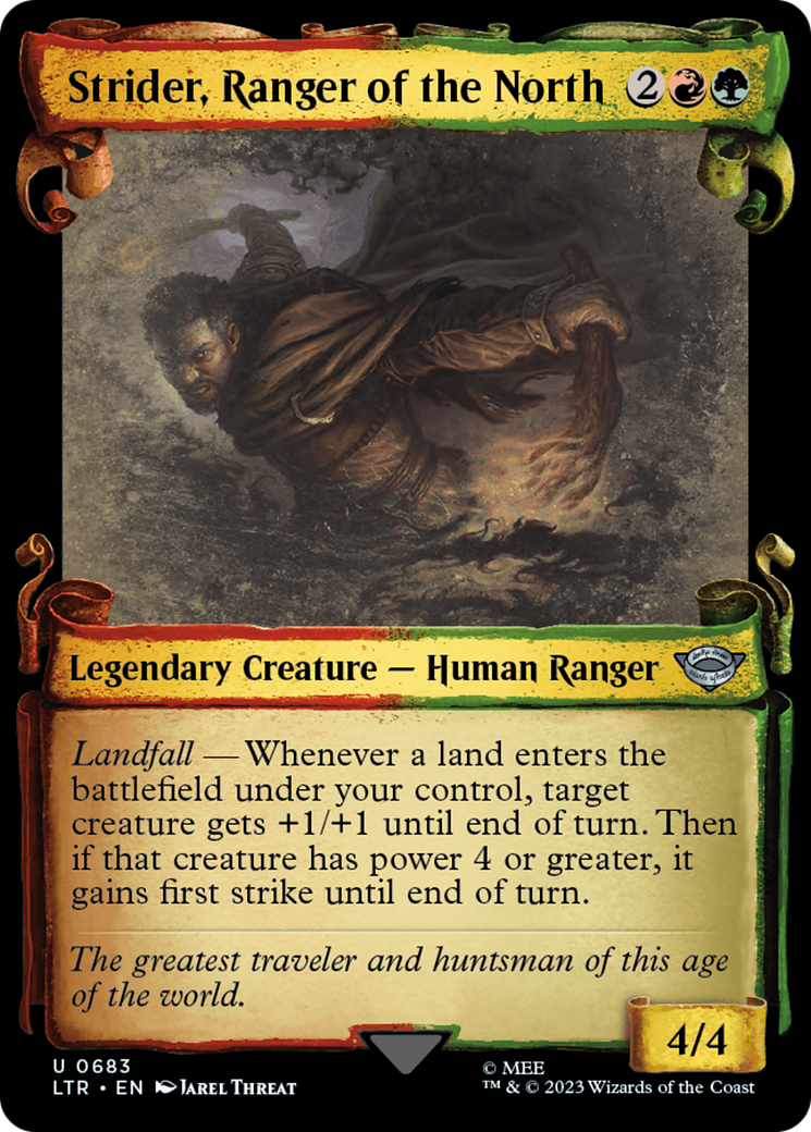 Strider, Ranger of the North (LTR-683) [The Lord of the Rings: Tales of Middle-earth]: (Showcase) Foil