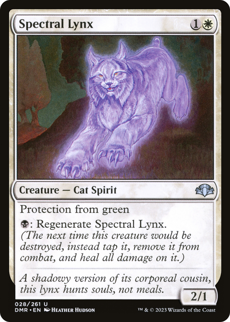 Spectral Lynx (DMR-028) [Dominaria Remastered] Foil