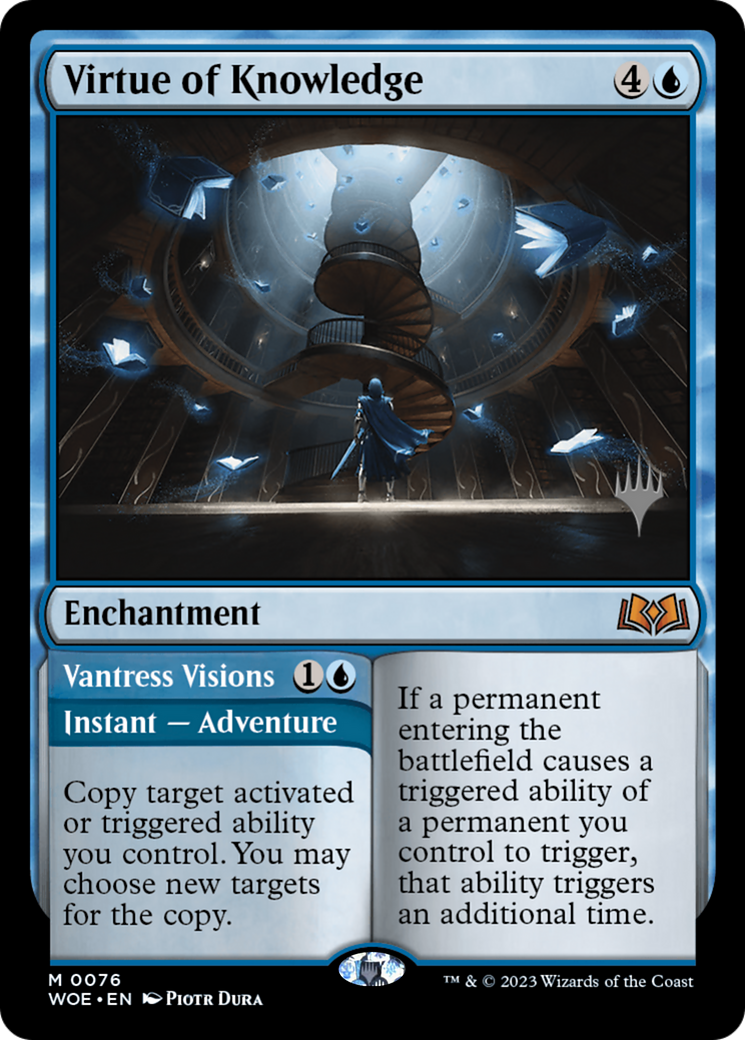Virtue of Knowledge (PPWOE-076) [Promo Pack: Wilds of Eldraine Promos]