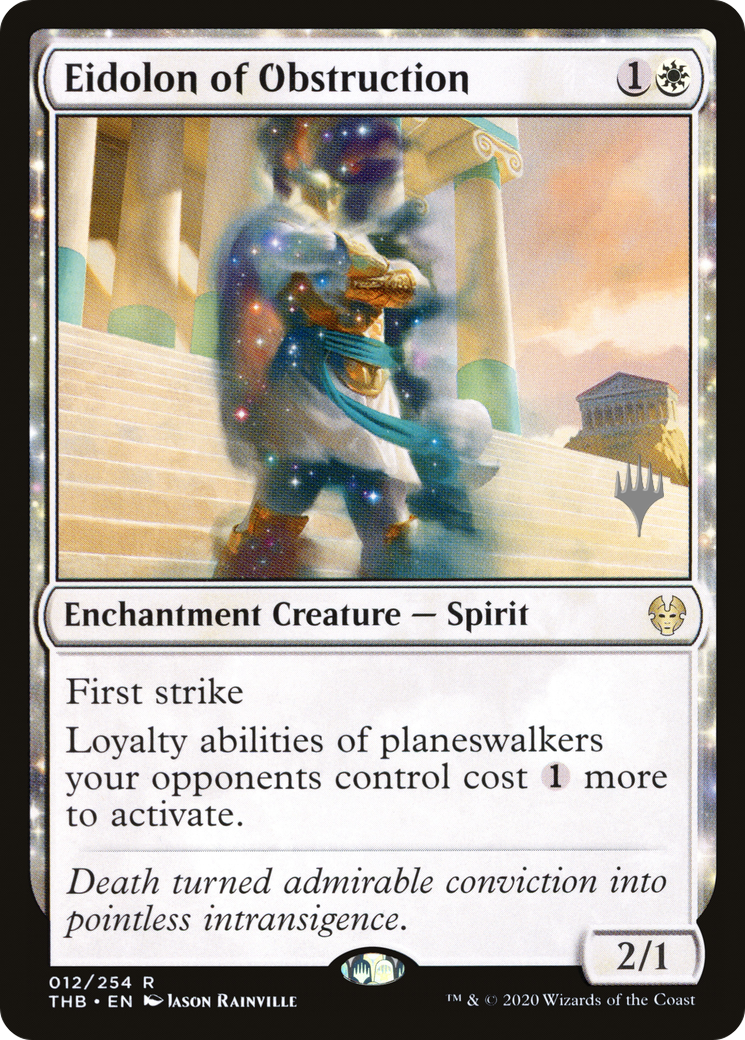Eidolon of Obstruction (PPTHB-12P) [Promo Pack: Theros Beyond Death Promos]