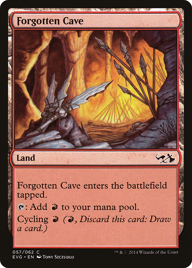 Forgotten Cave (DD3-057) [Duel Decks Anthology: Elves vs. Goblins]