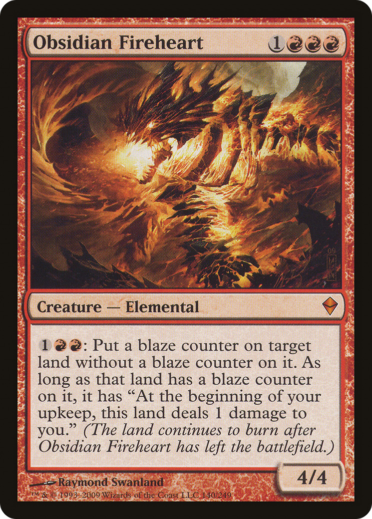 Obsidian Fireheart (ZEN-140) [Zendikar]
