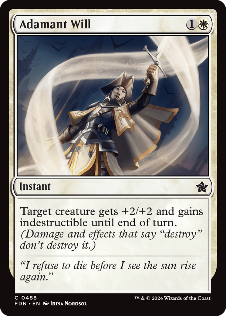 Adamant Will (FDN-488) [Foundations]