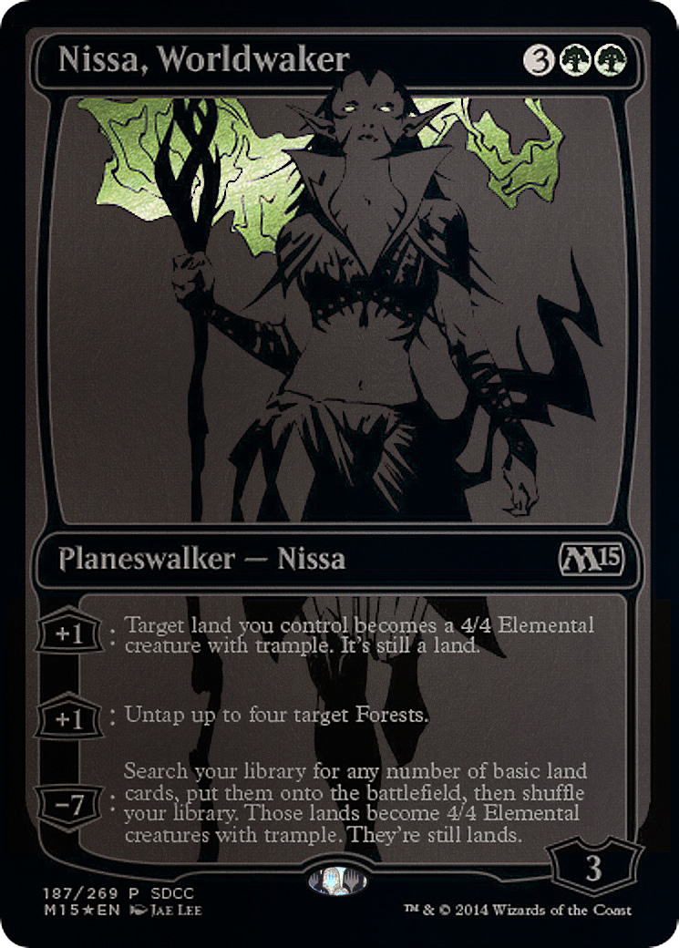 Nissa, Worldwaker (MEDIA-187) [San Diego Comic-Con 2014] Foil