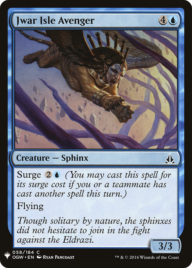 Jwar Isle Avenger (LIST-OGW-58) [The List]
