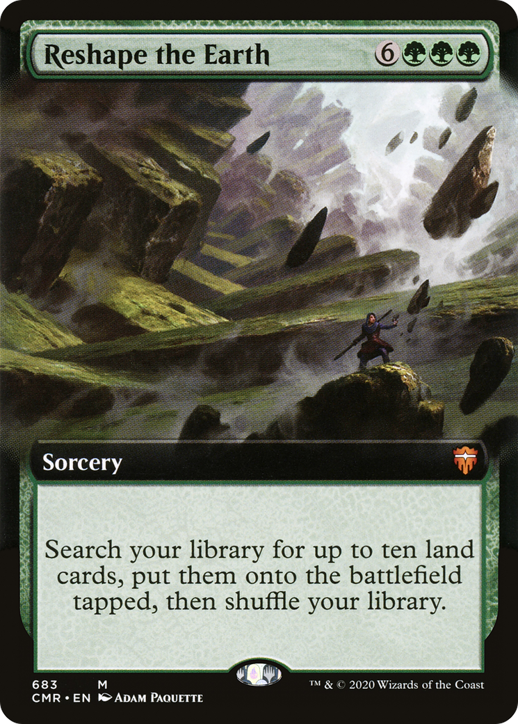 Reshape the Earth (Extended Art) (CMR-683) [Commander Legends]
