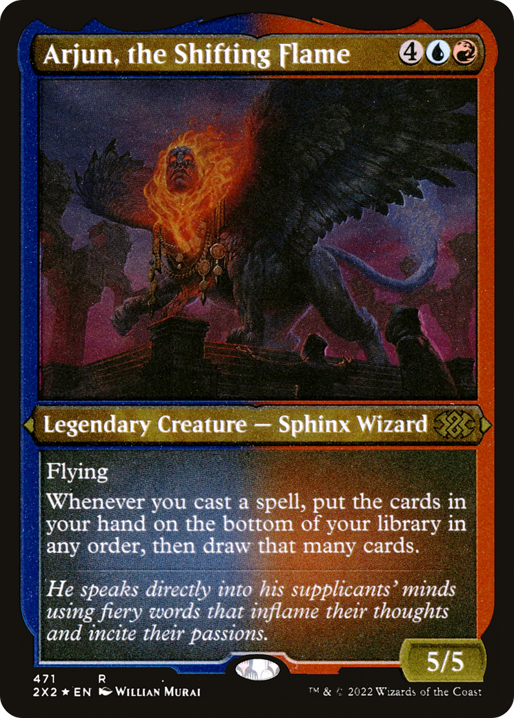 Arjun, the Shifting Flame (2X2-471) [Double Masters 2022] Etched Foil