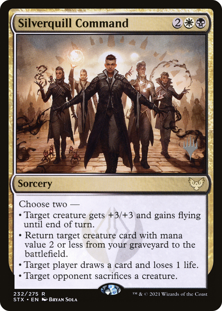 Silverquill Command (PPSTX-232P) [Promo Pack: Strixhaven: School of Mages Promos]
