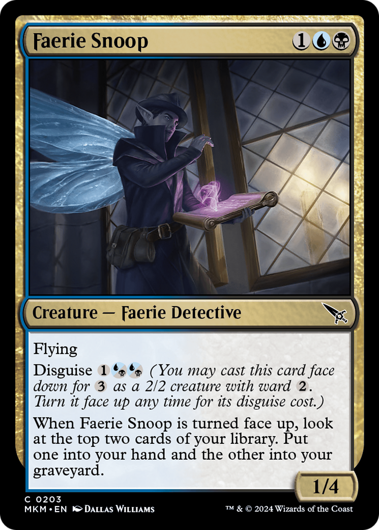 Faerie Snoop (MKM-203) [Murders at Karlov Manor] Foil