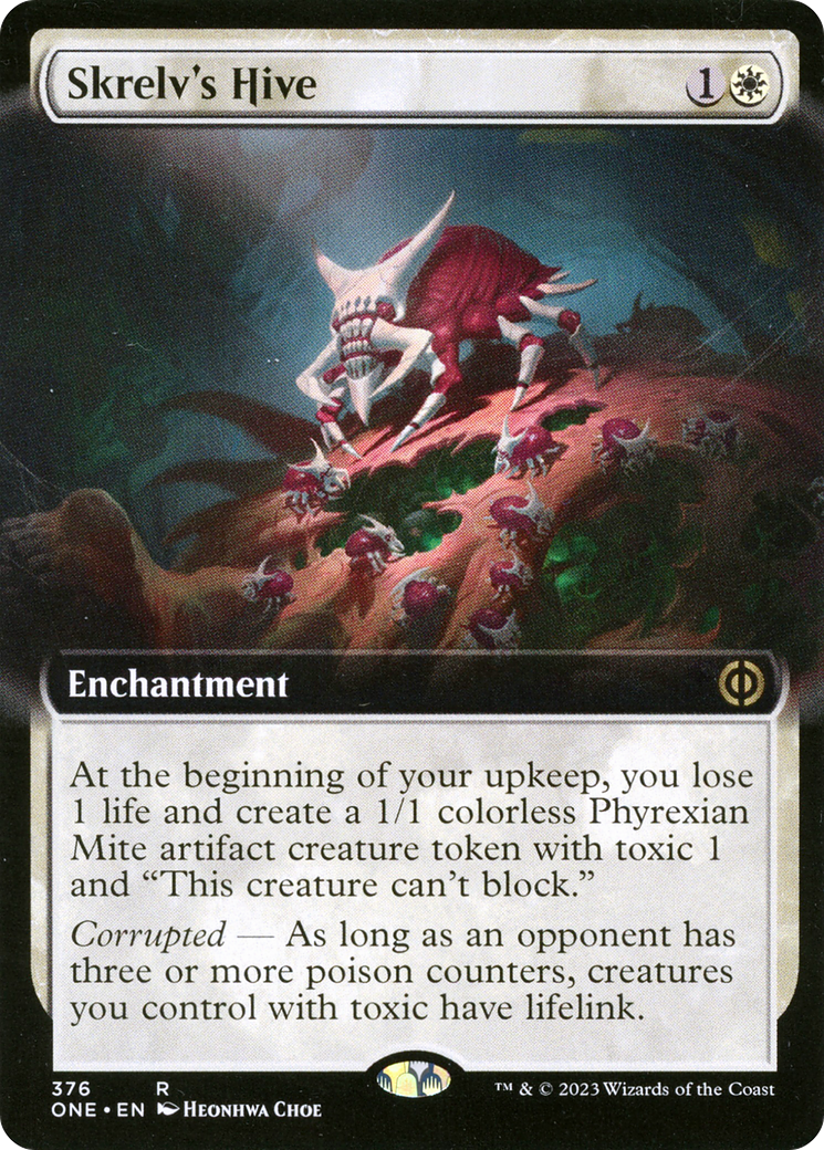 Skrelv's Hive (ONE-376) [Phyrexia: All Will Be One]: (Extended Art) Foil