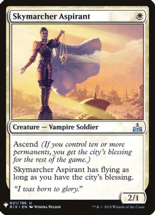 Skymarcher Aspirant (LIST-021) [The List Reprints]
