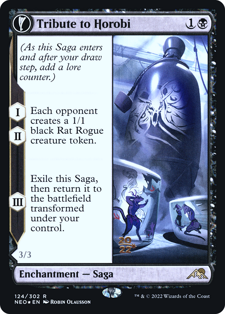 Tribute to Horobi (PRE-124) [Kamigawa: Neon Dynasty Promos] Foil