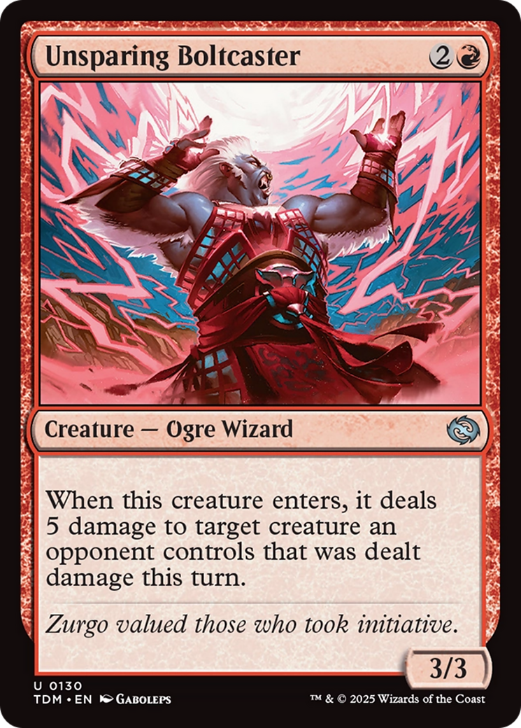 Unsparing Boltcaster (TDM-130) [Tarkir: Dragonstorm] Foil