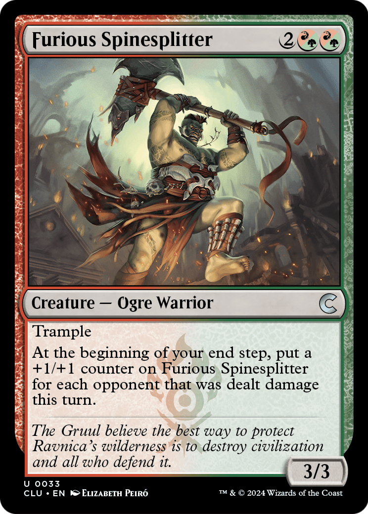 Furious Spinesplitter (CLU-033) [Ravnica: Clue Edition]